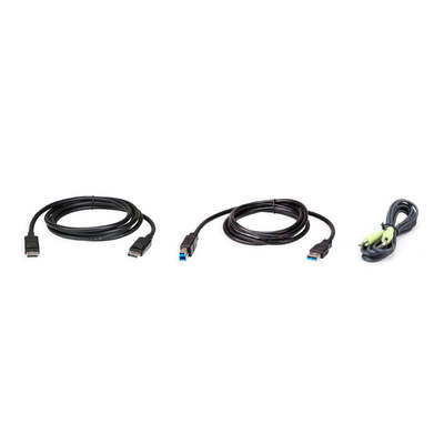 ATEN 2L-7D02UDPX3 1.8M USB DisplayPort KVM Cable Kit