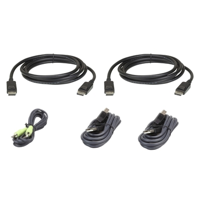 Aten 1.8m USB DisplayPort Dual Display Secure KVM Cable Kit