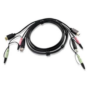 ATEN 2L-7D02UH USB HDMI KVM Cable with Audio - 1.8m