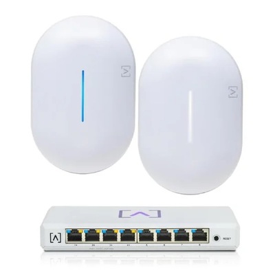 Alta Labs AP6 Pro Launch Kit, Includes 2x AP6-PRO Access Point & 1x S8-POE Switch - 2xAP6-PRO+S8-POE