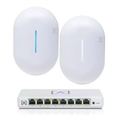 Alta Labs AP6 Starter Kit, Includes 2x AP6 Access Point & 1x S8-POE Switch - 2xAP6+S8-POE