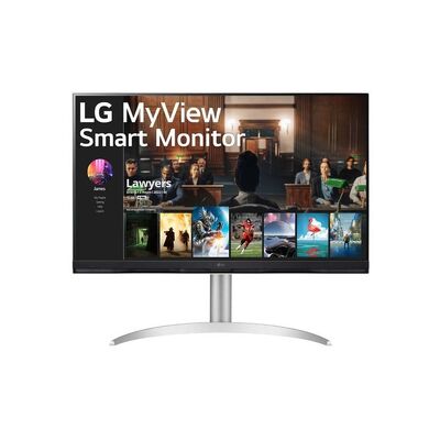LG 32SQ730S-W MyView 31.5" 4K UHD HDR10 Smart Monitor with webOS & 65W USB-C