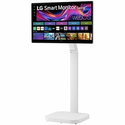 LG Smart Monitor Swing 32U889SA-W 31.5-inch 4K UHD IPS Touchscreen with Rolling Stand
