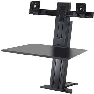 Ergotron WorkFit-SR, Dual Monitor, Sit-Stand Desktop Workstation (black)