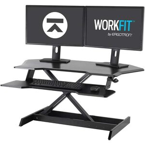 Ergotron WorkFit® Corner Standing Desk Converter Sit-Stand Desk Workstation