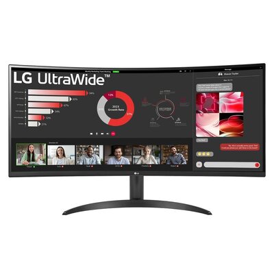 LG 34WR50QK-B UltraWide  34" 100Hz UWQHD 5ms HDR10 Curved VA Monitor