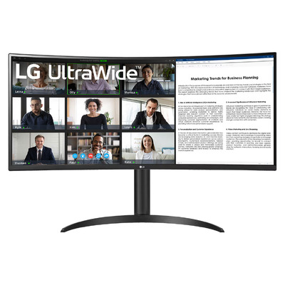 LG 34WR55QK-B 34inch 100Hz UWQHD VA Curved Monitor