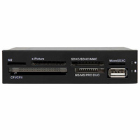 StarTech 2.5" Front Bay USB Memory Card Reader - 35FCREADBK3