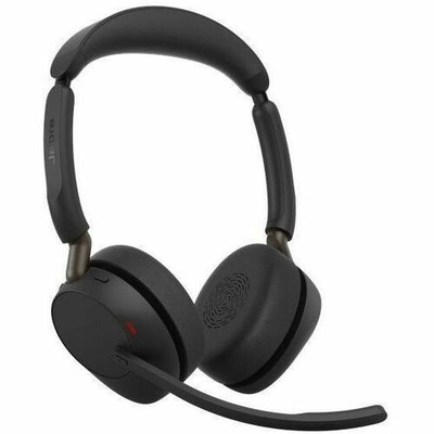 Jabra Evolve3 65 UC Stereo Bluetooth Headset with Link 390a USB-A - Black