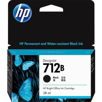 HP 712B Black DesignJet Ink Cartridge - 3ED28A