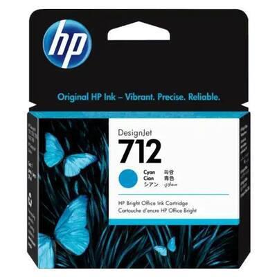 HP 712 Cyan DesignJet Ink Cartridge - 3ED67A