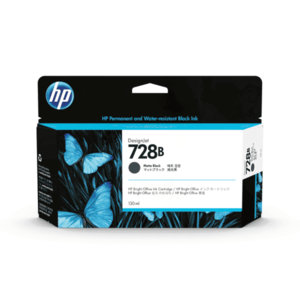 HP 728B 130ml Matte Black Ink Cartridge