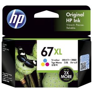 HP 67XL TRI-Colour ORIGINAL Ink Cartridge APJ