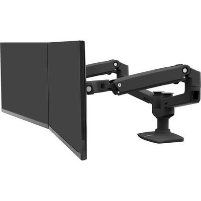 Ergotron 45-245-224 LX Dual Side-by-Side Arm Matte Black