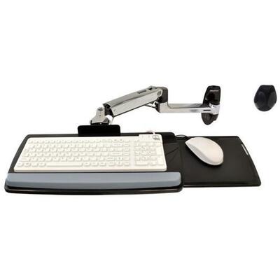 Ergotron LX Wall Mount Keyboard Arm Polished Aluminium
