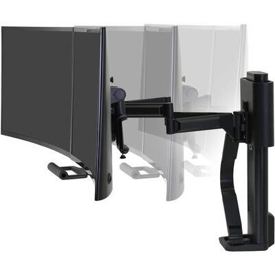 Ergotron 45-631-224 TRACE Dual Monitors Panel Clamp Matte Black