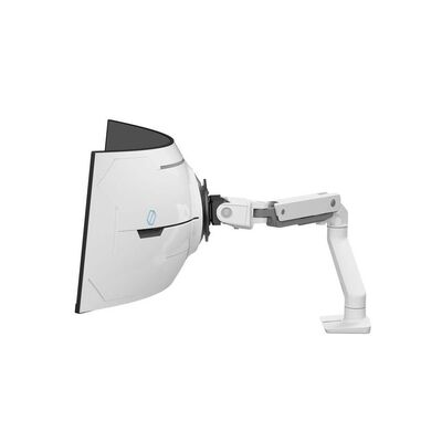 Ergotron 45-693-216 HX Desk Single Monitor Arm with VHD Pivot for 57-inch, White