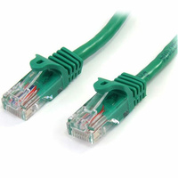 StarTech 1m Cat5e Snagless RJ45 UTP Patch Cable (M/M), Green - 45PAT1MGN