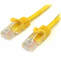 StarTech 1m Cat5e Snagless RJ45 UTP Patch Cable (M/M), Yellow - 45PAT1MYL