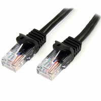 StarTech 2m Cat5e Snagless RJ45 UTP Patch Cable (M/M), Black - 45PAT2MBK