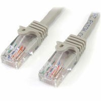 StarTech 3m Cat5e Snagless RJ45 UTP Patch Cable (M/M), Grey - 45PAT3MGR