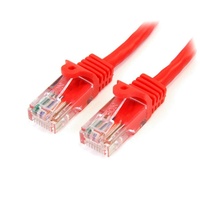 StarTech 3m Red Cat5e / Cat 5 Snagless Patch Cable 3 m - 45PAT3MRD