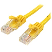 StarTech 5m Yellow Cat5e Ethernet Patch Cable, Snagless - 45PAT5MYL