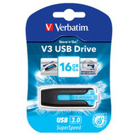 Verbatim 16GB V3 USB3.0 Blue Store'n'Go V3; Rectractable
