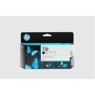 HP 498P2A, 738B 130-ml Black DesignJet Ink Cartridge