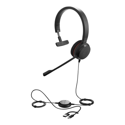 Jabra Evolve 20 SE UC Mono USB-C/A Wired Headset