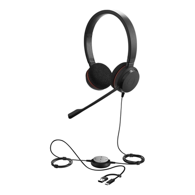 Jabra Evolve 20 SE UC Stereo USB-C/A Wired Headset
