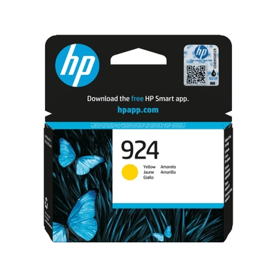 HP 4K0U5NA 924 Yellow Original Ink Cartridge 400 PAGE YIELD FOR OJPRO 8139E 8138E 8120E 8120