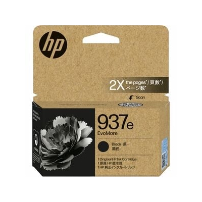 HP 4S6W9NA, 937E EVOMORE BLACK ORIGINAL INK CRTG