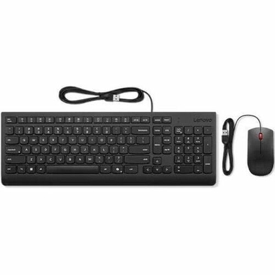 Lenovo Essential Wired Keyboard and Mouse Combo AI - US English