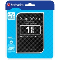 Verbatim 1TB 2.5' USB 3.0 Black Store'n'Go HDD Grid Design