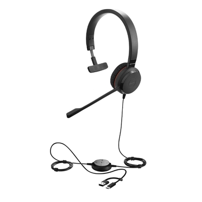 Jabra Evolve 30 II MS Teams Mono USB-C/A Wired Headset