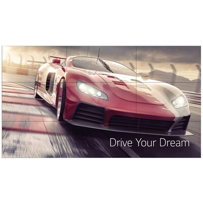 LG VIDEO WALL (VM5E) 55" FHD LED, 500NITS, HDMI, DVI, DP, BEZEL(T/B/L/R-0.9), VESA