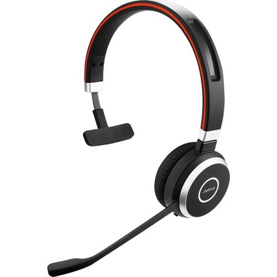 Jabra Evolve 65 Wireless Over-the-head Mono Headset - Black- Bluetooth - Noise Canceling - USB Type A - 6593-839-409