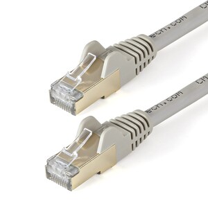 StarTech 1.5m CAT6a RJ45 Shielded Snagless Patch Cable, Grey - 6ASPAT150CMGR