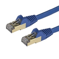 StarTech 3m Blue Cat6a Ethernet Cable, Shielded (STP) - 6ASPAT3MBL