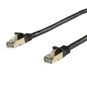 StarTech 5m CAT6a Shielded Snagless Ethernet Cable, Black - 6ASPAT5MBK