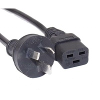 Eaton 3kVA 15A 3 Pin to 15A IEC Male Input Cable - 2M - 6E1619