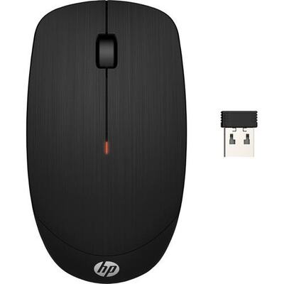 HP X200 Mouse - Radio Frequency - USB Type A - Optical - Black - Wireless