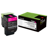 Lexmark 708M MAGENTA RETURN TONER CARTRIDGE, 1K, CS310/CS410/ CS510