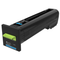 Lexmark CS820/CX825/CX860 CYAN RETURN PROGRAM TONER CARTRIDGE 8K