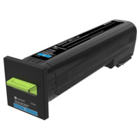 Lexmark CS820 CYAN EXTRA HIGH YIELD RETURN PROGRAM TONER CART 22K