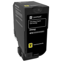 Lexmark CS720/CS725/CX725 YELLOW RETURN PROGRAM TONER CART 3K