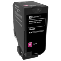 Lexmark CS725 MAGENTA HIGH YIELD RETURN PROGRAM TONER CARTRIDGE 12K