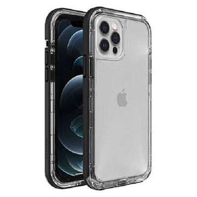 LifeProof NEXT Case for Apple iPhone 12 / iPhone 12 Pro - Black Crystal (Clear/Black) (77-65426)
