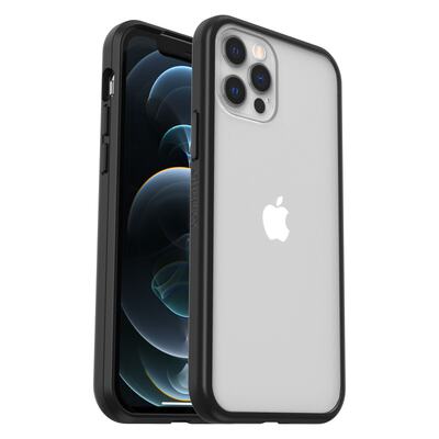 OtterBox Apple iPhone 12 / iPhone 12 Pro React Series Case - Black Crystal (Clear/Black) (77-66223)